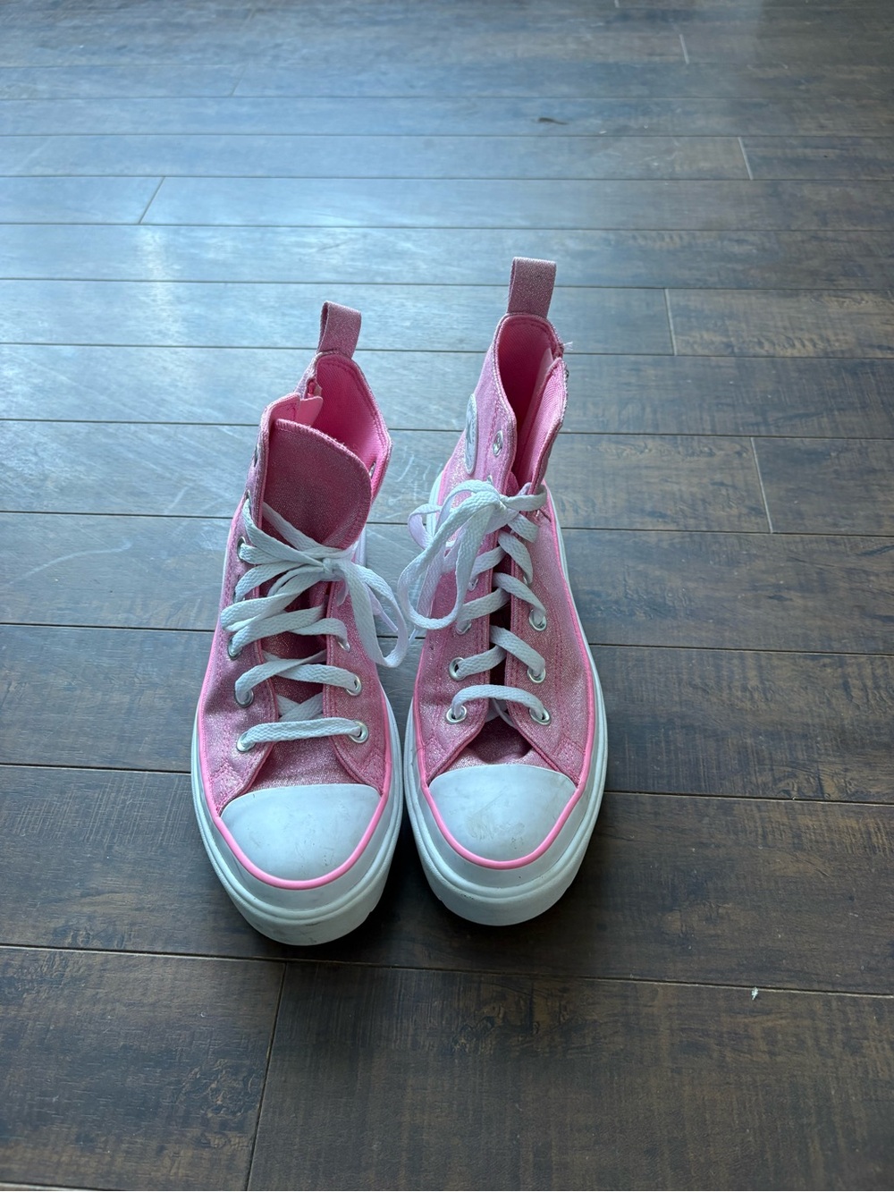 Converse Chuck Taylor Lugged Lift platform pink sneakers - Picture 11 of 13